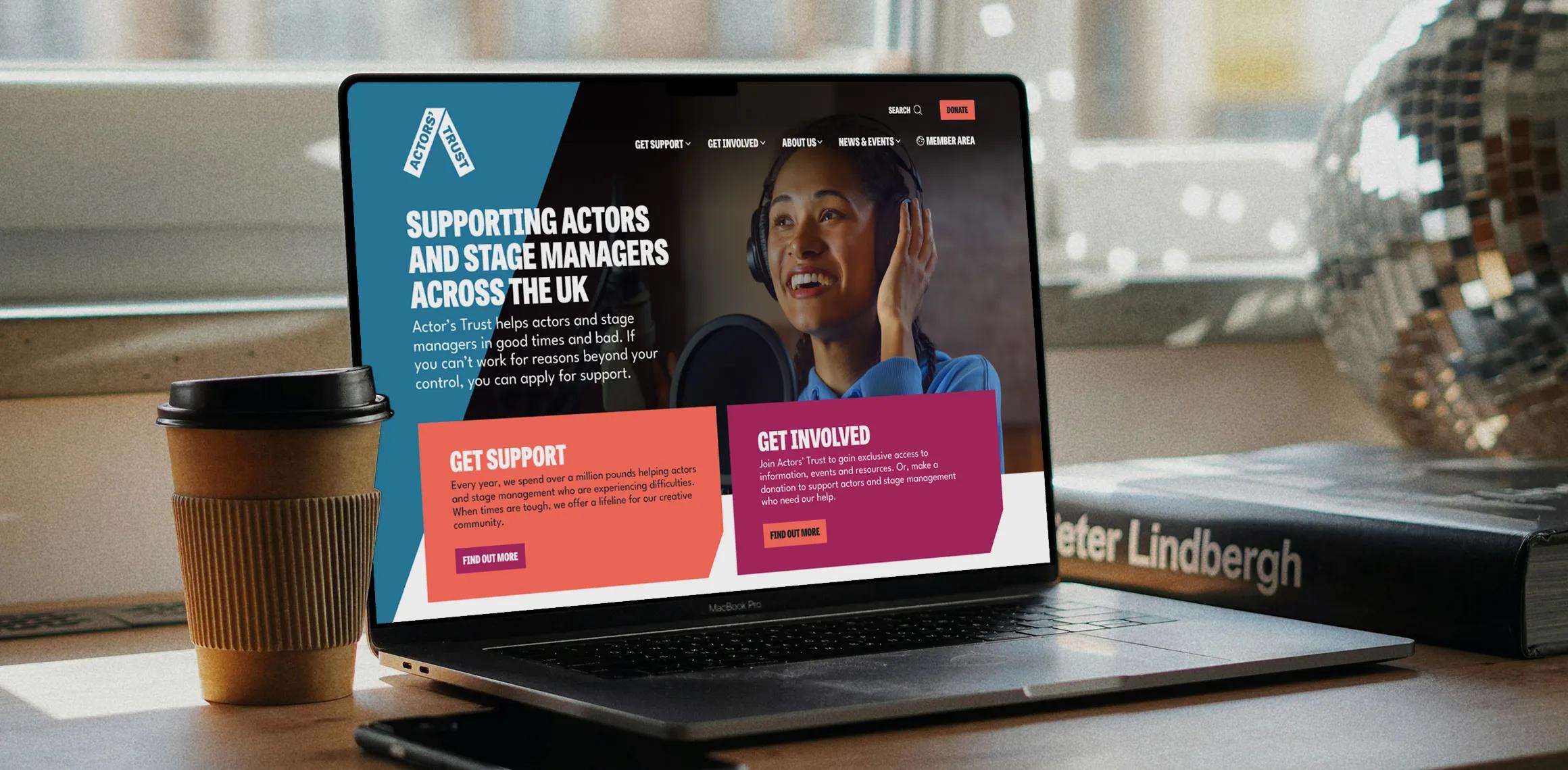 Actors Trust homepage 