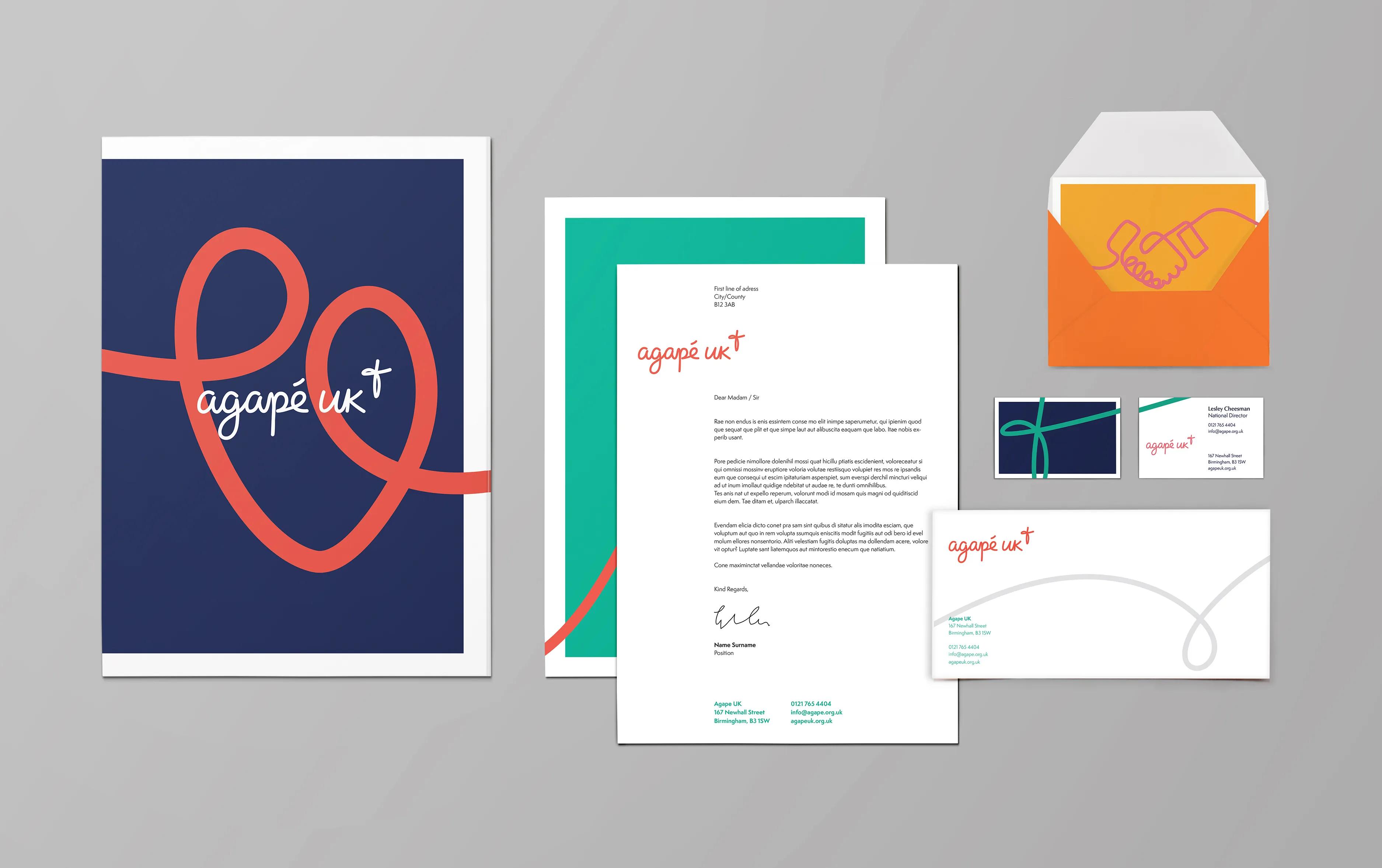 Agape stationary set