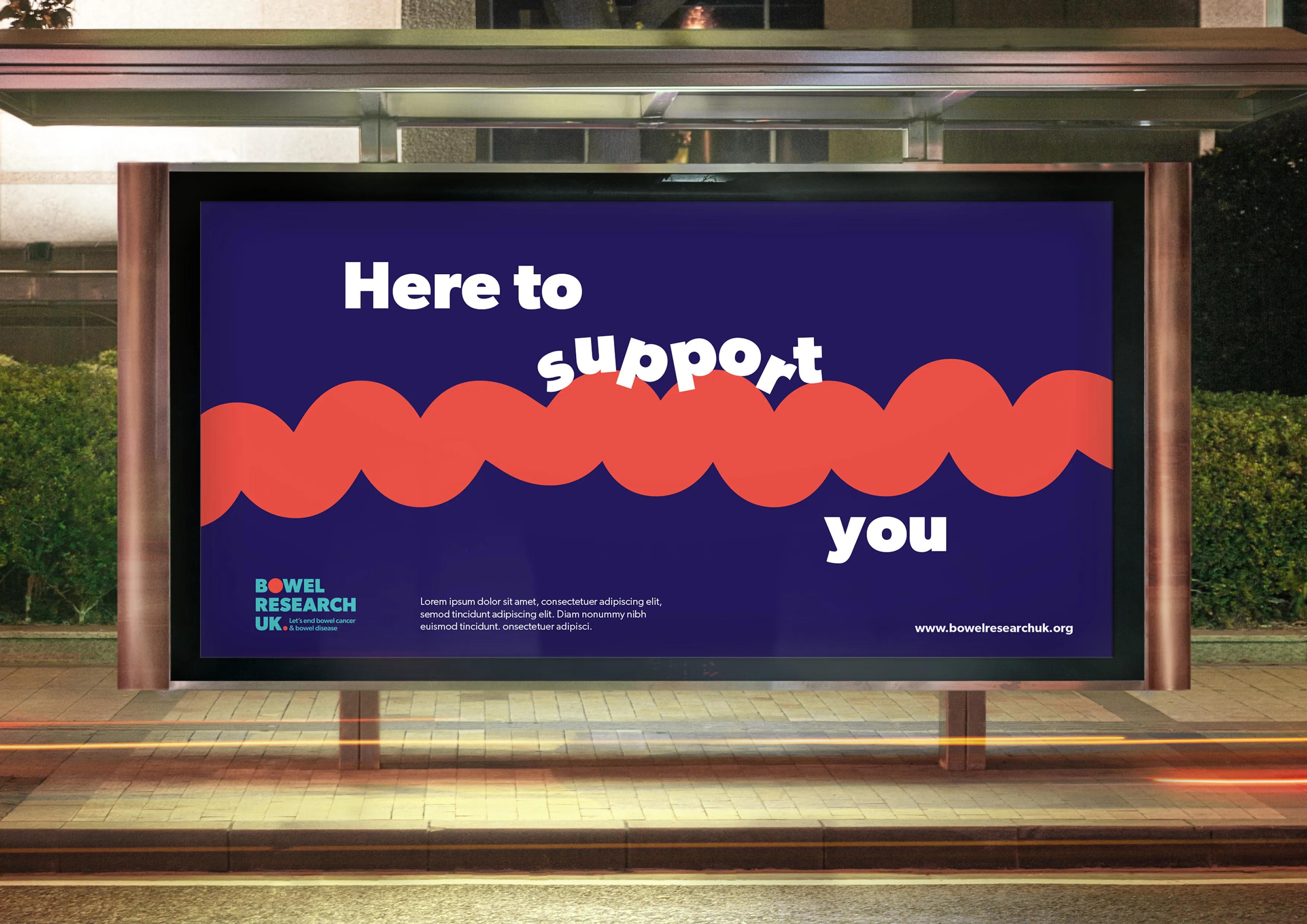 Bus stop advertisement