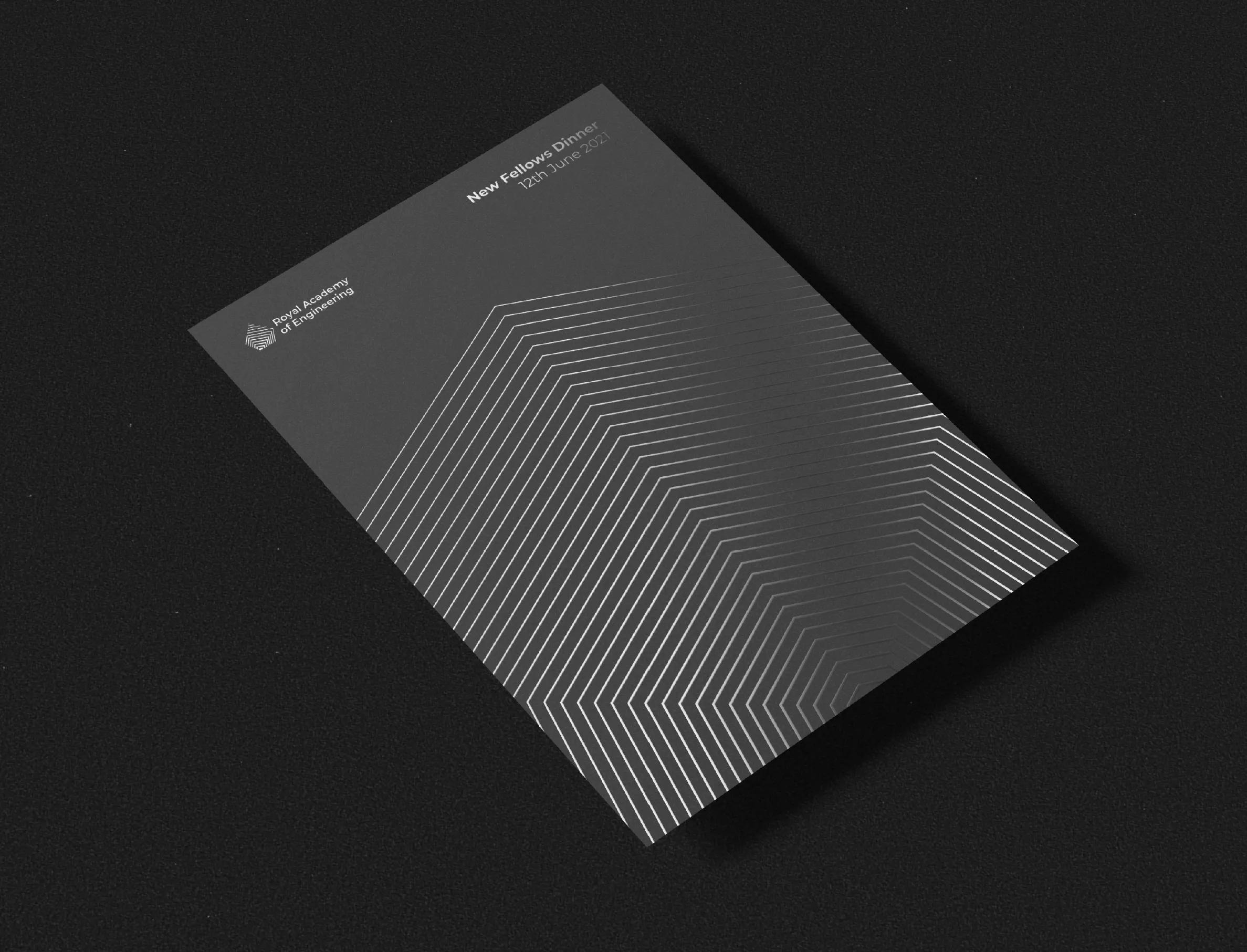 Premium document with silver details 