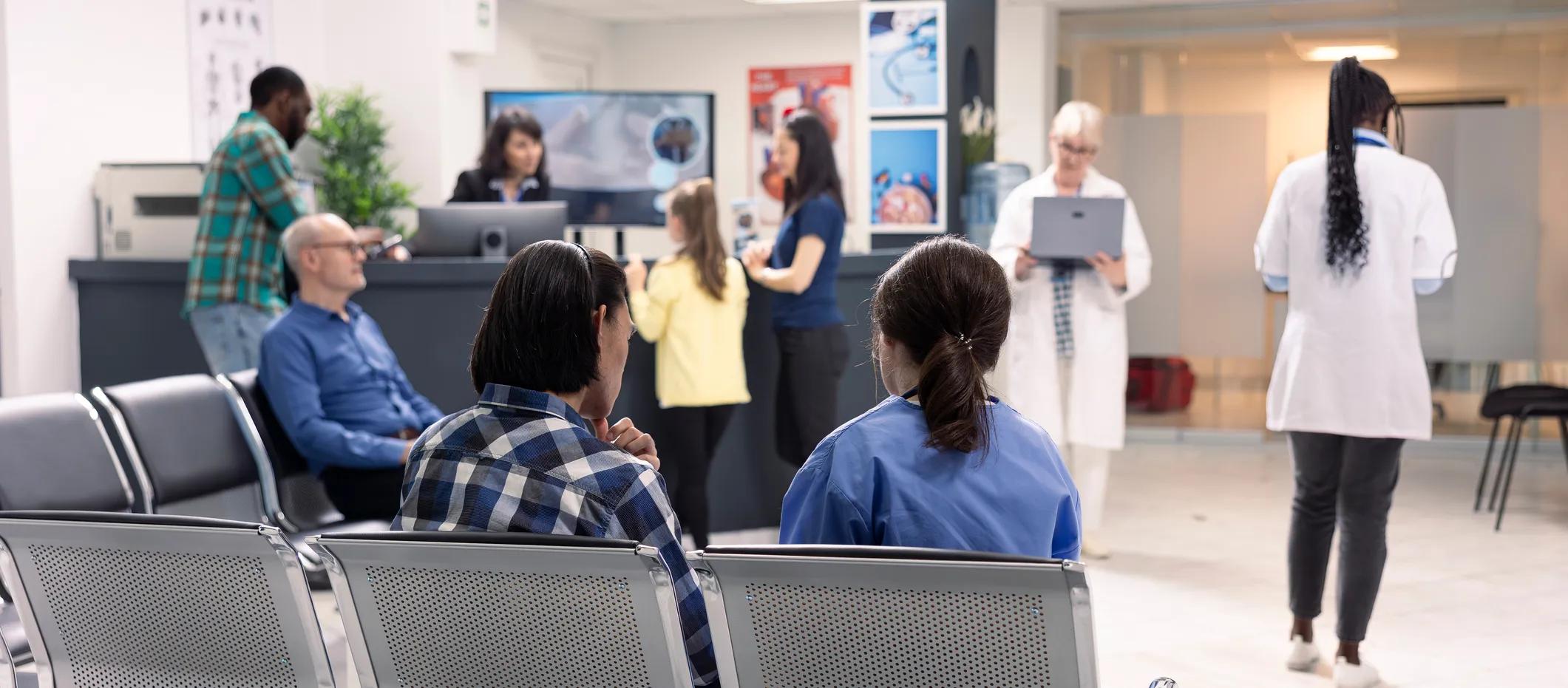 People in the waiting area