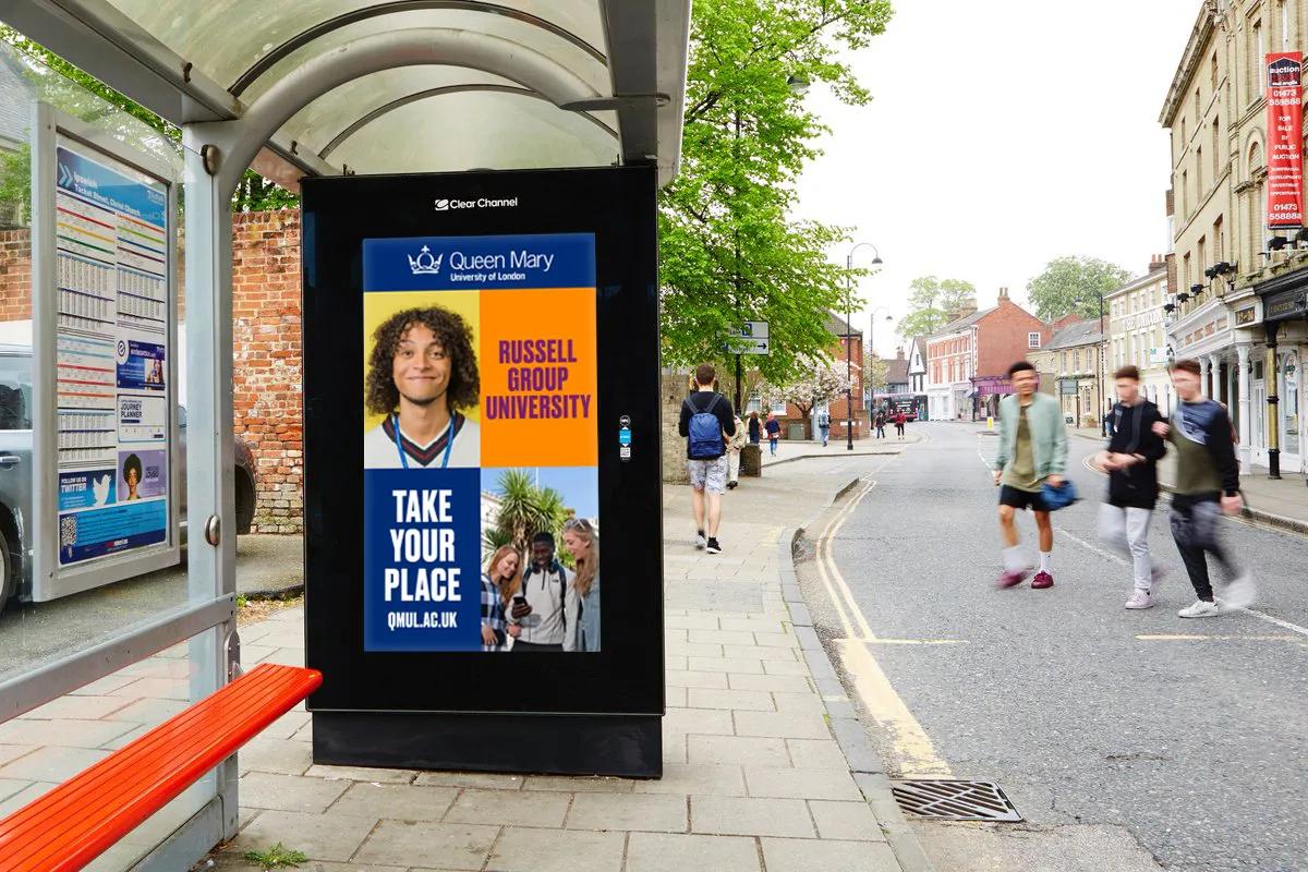 Bus stop electronic poster