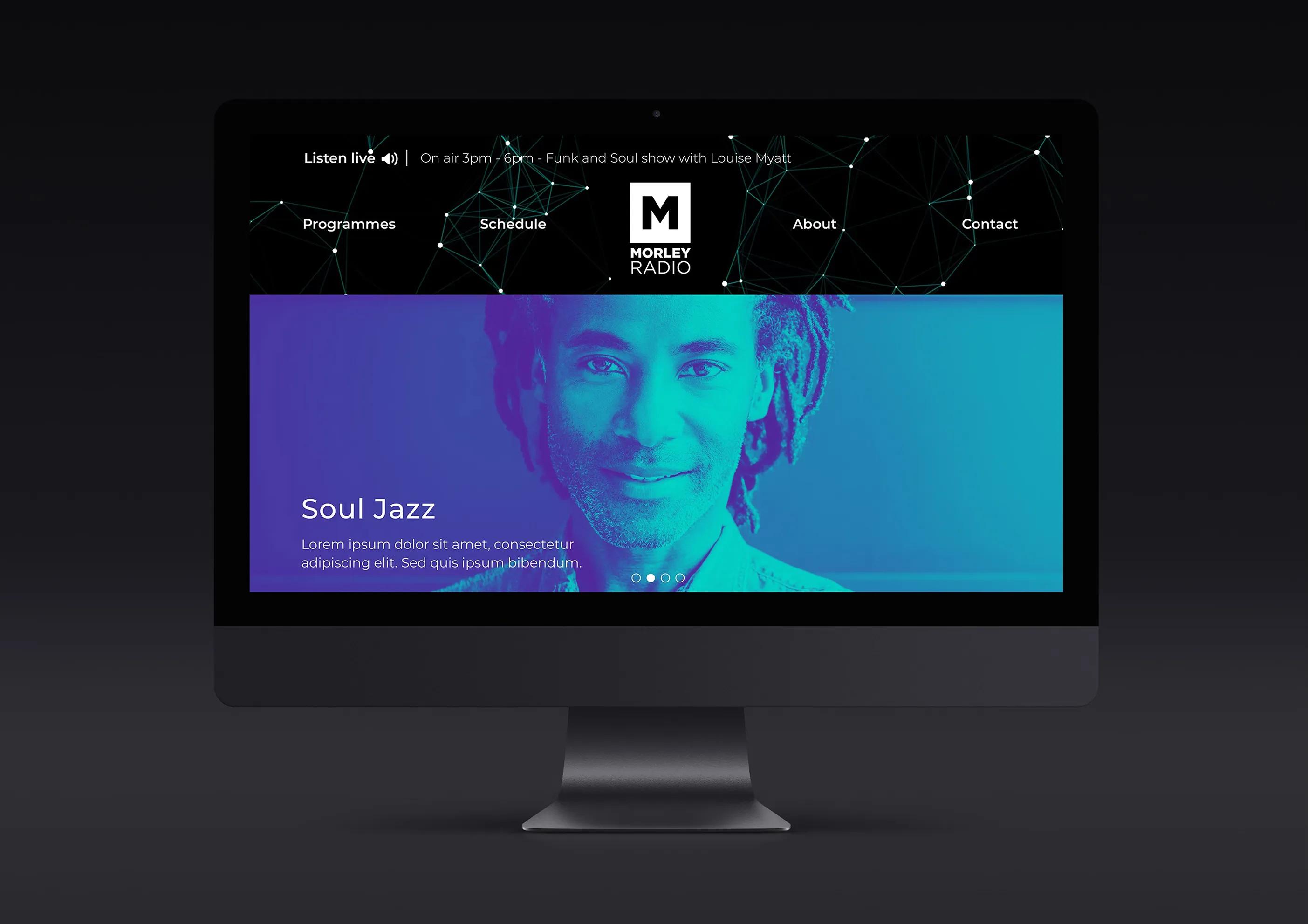 website on desktop