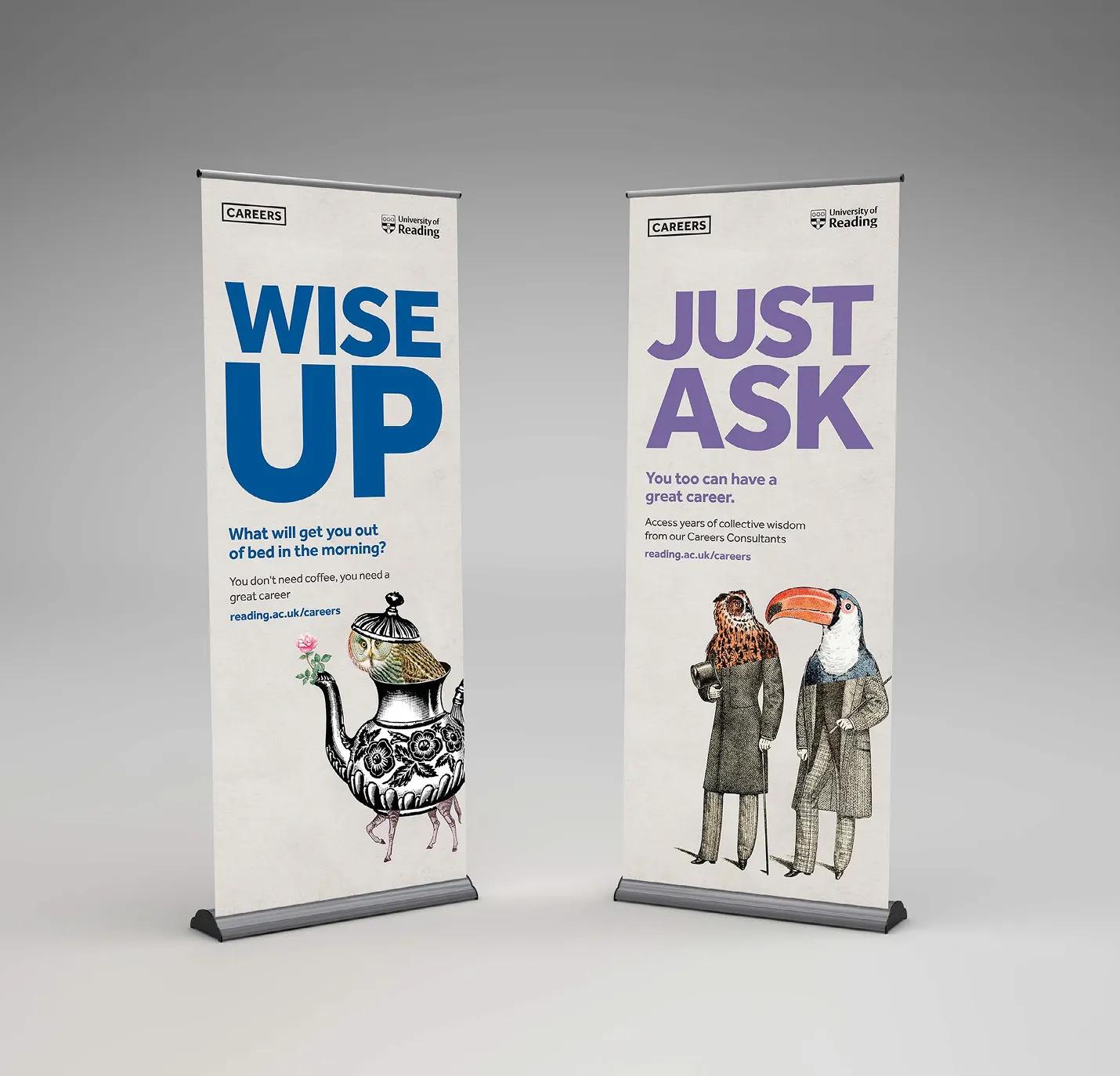 Set of two banners