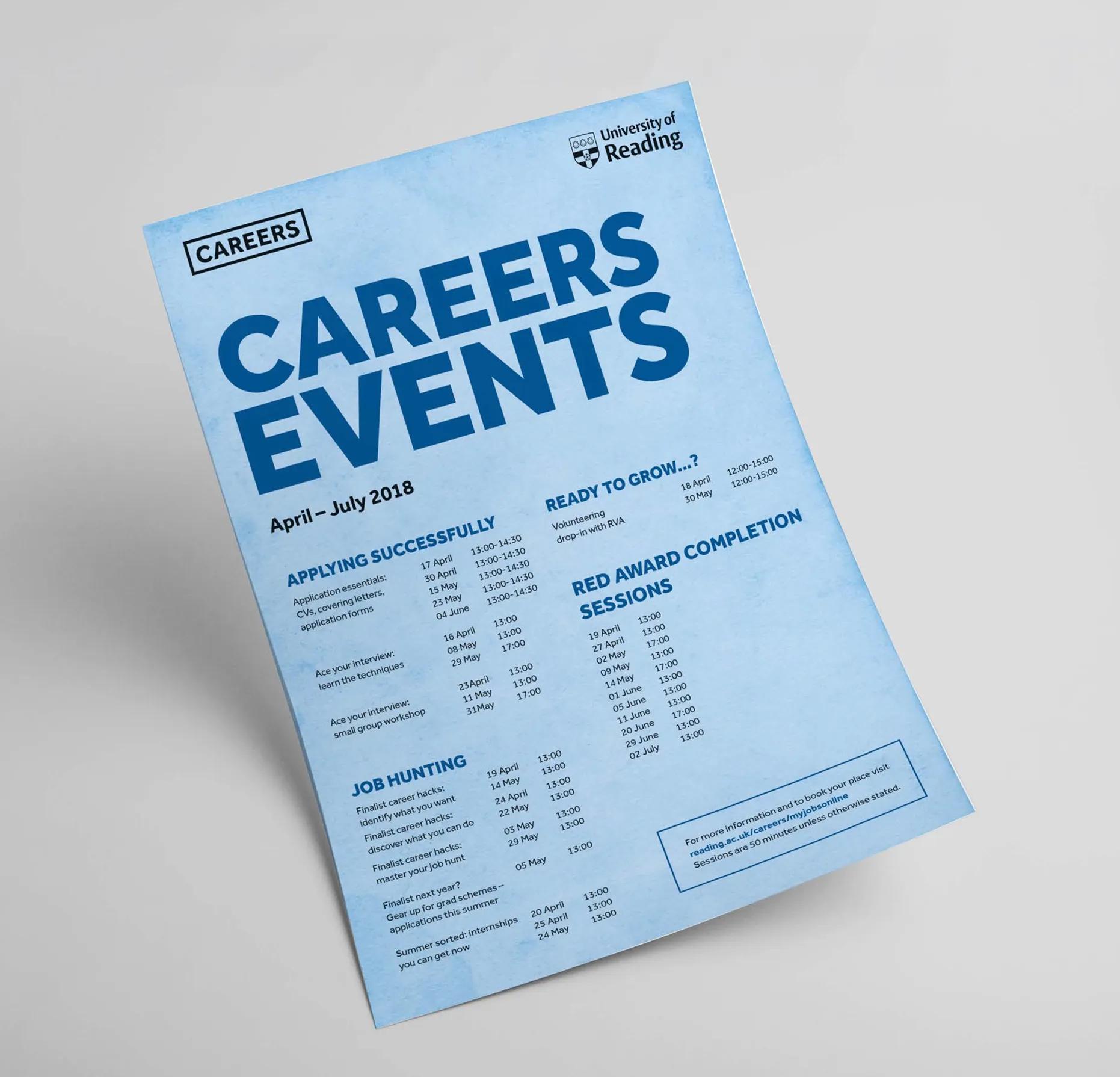 Career events poster
