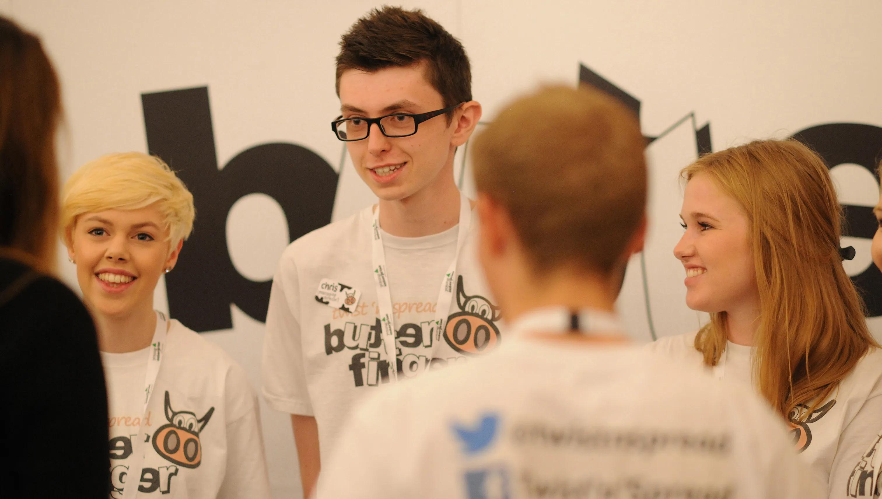 young people talking