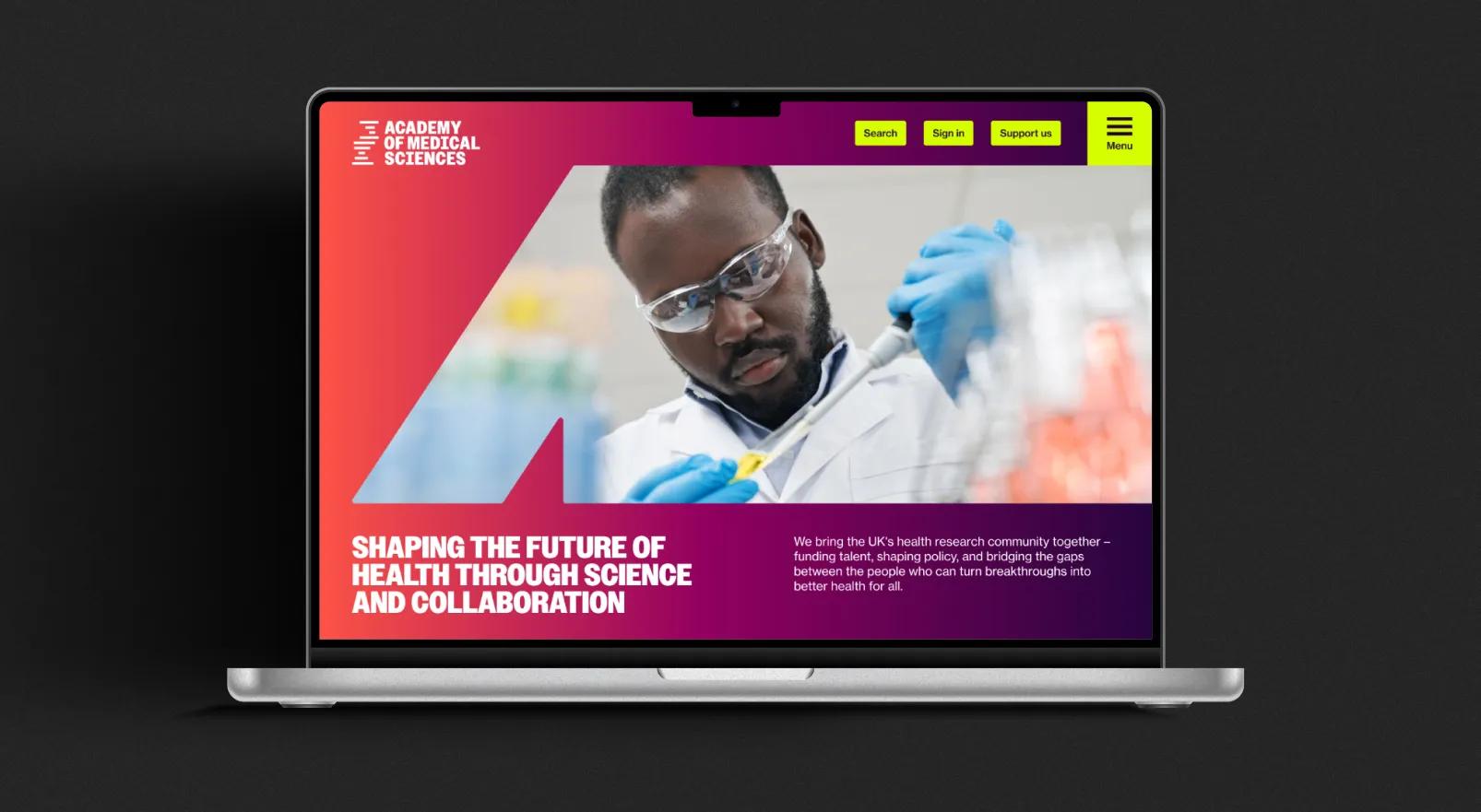 Academy of Medical Sciences Drupal charity website