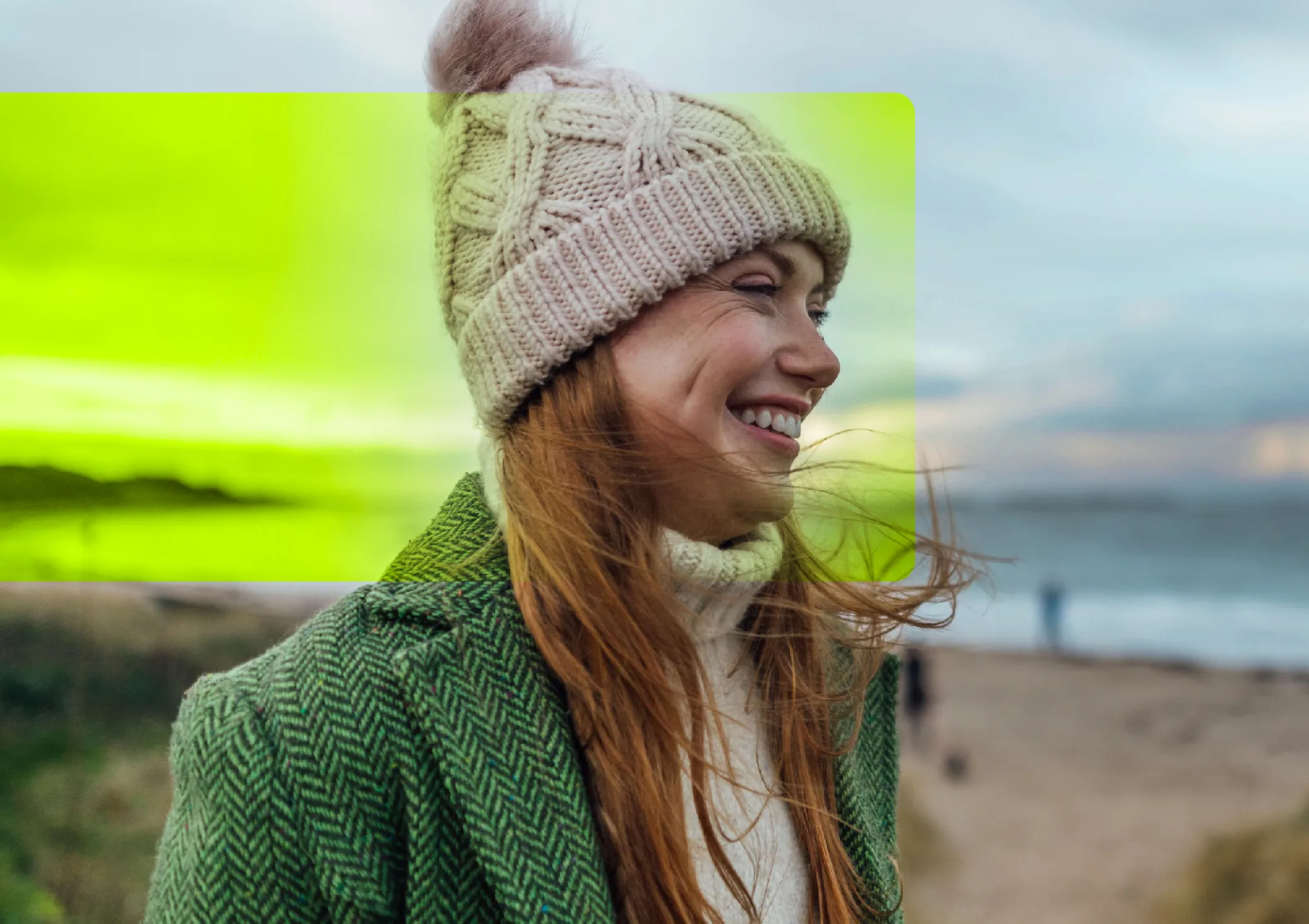 woman on the beach