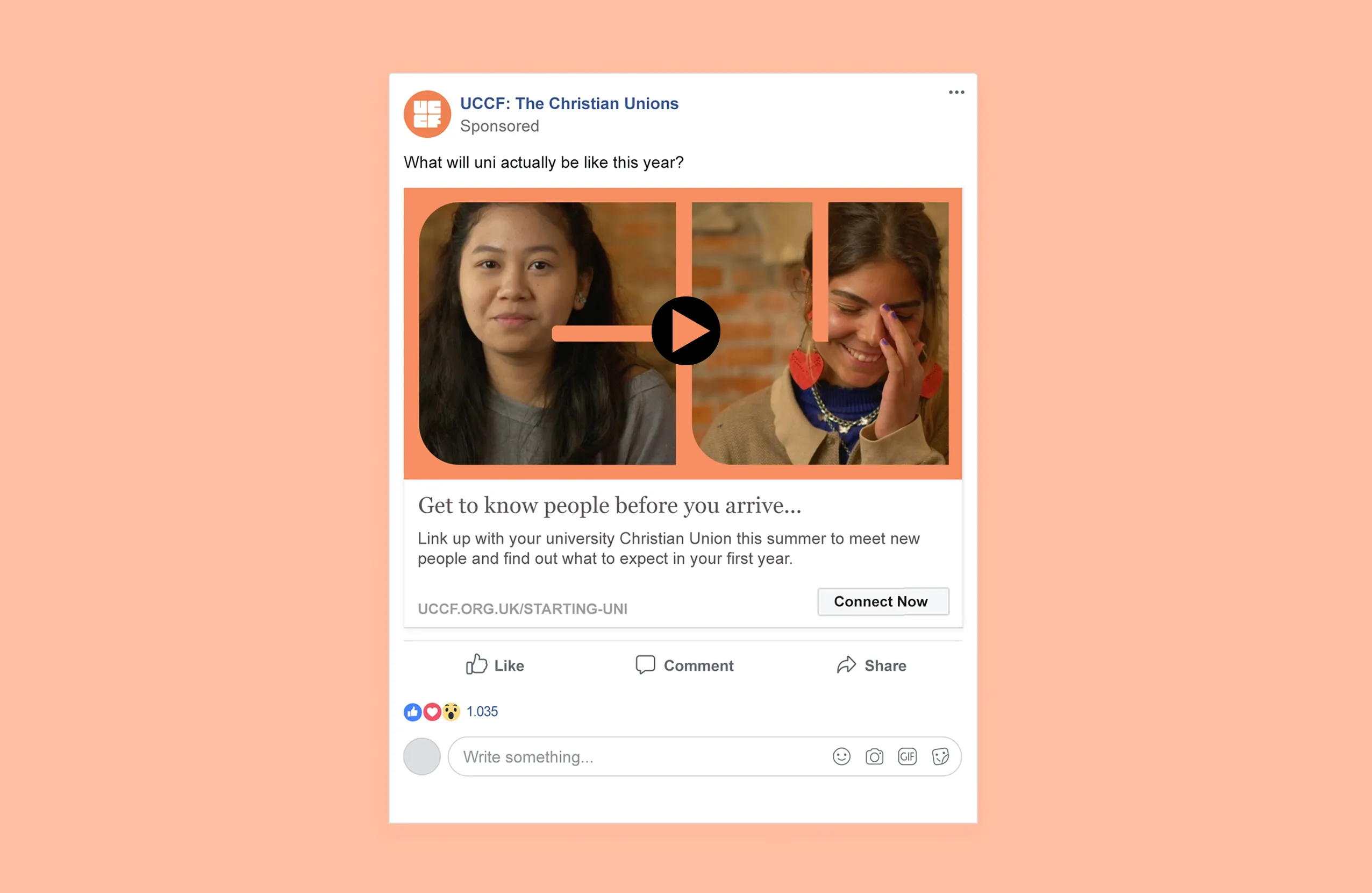 UCCF social media campaign